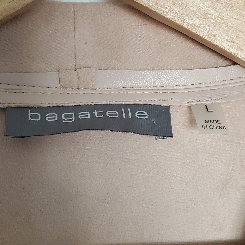 Bagatelle Drape Faux Leather & Faux Suede Jacket - Picture 3 of 10